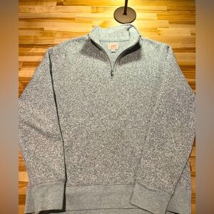 Men’s Oatmeal JCREW Quarterzip Medium